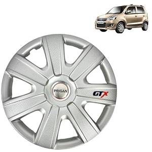 prigan wheel cover for wagonr vxi only 14 inch silver wheel cap available in 12131415 inch set of 4 pcs press fitting model- gtx-silver-14