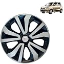 PRIGAN Wheel Cover for WAGONR (VXI ONLY) 14 Inch Black Silver Wheel Cap (Available in 14 Inch) (Set of 4 Pcs) (Press Fitting) Model- TGO-T1-DC-14
