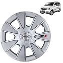 Prigan Wheel Cover for Xylo 15 Inch Silver Wheel Cap (Available in 12,13,14,15,16 Inch) (Set of 4 Pcs) (Press Fitting) Model- GTX Silver-15