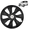 Prigan Wheel Cover for Xylo 15 Inch Black Wheel Cap (Available in 15 Inch) (Set of 4 Pcs) (Press Fitting) Model- Urban Black-15