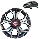 PRIGAN Wheel Cover for Zest 15 Inch Grey Silver Wheel Cap (Available in 12,13,14,15,16,17 Inch) (Set of 4 Pcs) (Press Fitting) Model- KIA-GTLINE DC-15