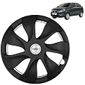 PRIGAN Wheel Cover for Zest 15 Inch Black Wheel Cap (Available in 15 Inch) (Set of 4 Pcs) (Press Fitting) Model- Urban Black-15