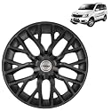 Prigan Xylo Matte Black Wheel Cover 15" for Xylo,(Set of 4 Pcs) (Press Fitting) Model- Phantom_Black_15