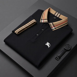 Priha Enterprise Embroidered Checkered Men Polo Neck