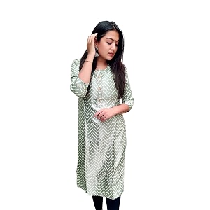 Prijam Traditional Straight Long Kurti Mashru Leriya