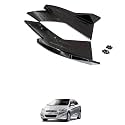 Car Rear Bumper Lip Protector Universal Glossy Black, Sporty Spoiler &amp; Side Skirt Styling, Anti-Scratch Guard for Enhanced Aerodynamics (1 Pair) Compatible with A-ccent
