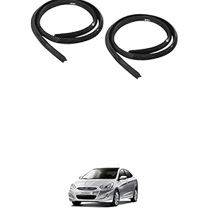 carbon finish fender rubber stickon car kit decorative protector trim fitment 2 piecescompatible with a-ccent