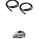 Carbon Finish Fender Rubber Stickon Car Kit Decorative Protector Trim Fitment 2 PiecesCompatible with A-ccent