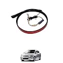 Carbon Finish Trimmable Car Spoiler Car Lip Spoiler with Dual Adhesive Tape Compatible with A-ccent
