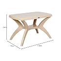 Prima 5050 Center Dining Coffee Table/Tea Table/Teapoy for Home, Office &amp; Outdoor (Marble Beige)