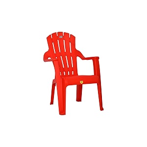 prima baby plastic chair 124 modern and comfortable with backrest for study  play  desk  kids with arms for homeschooldining for 2 to 6 years age red color