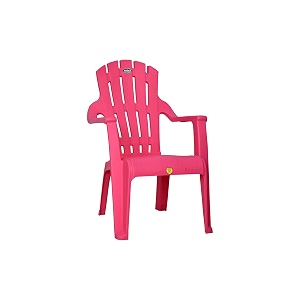 prima baby plastic chair 124 modern and comfortable with backrest for study  play  desk  kids with arms for homeschooldining for 2 to 6 years age pink color