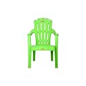 Prima Baby Plastic Chair 124 Modern and Comfortable with Backrest for Study | Play | Desk | Kids with Arms for Home/School/Dining for 2 to 6 Years Age, Green Color
