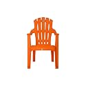 Prima Baby Plastic Chair 124 Modern and Comfortable with Backrest for Study | Play | Desk | Kids with Arms for Home/School/Dining for 2 to 6 Years Age. (Set of 1, Orange)