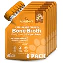 Free-Range Bone Broth for Dogs &Cats, Mobility Formula w/Collagen Peptides to Help Support Hip & Joints, Digestion, Skin & Coat and Hydration, Human Grade, Made in USA. Chicken 6 Pack