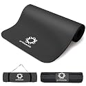Primasole Thick Yoga Mat, 1/2-Inch Extra Thick NBR Mat with Enhanced Stability - Textured Design, Lightweight Mat with Carrying Strap & Case for Yoga, Pilates, Gym & Home Use (Multiple Colors)