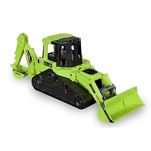 prime deals 2 in 1 bulldozer and excavator construction toy vehicle excavator and bulldozer green