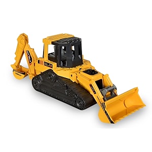 prime deals 2 in 1 bulldozer and excavator construction toy vehicle excavator and bulldozer yellow