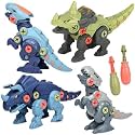 PRIME DEALS Branded Take Apart Dinosaur Toys, Pack of 4 Dinosaurs with Screwdrivers, Dino Kids Building Learning Toys, STEM Toy for Boys and Girls, 3 4 5 6 7 8 Year Old Boys and Girls (Pack of 4)
