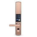 Prime Gold Smart Digital Door Lock | 4-in-1 Access: Fingerprint, PIN, RFID Card & Key | Metal Body | Digital Security Lock for Main Door