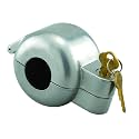 Prime-Line EP 4180 Doorknob Lock-Out Device – Doorknob Lock with Key to Block Access to Keyhole, Removeable and Easy to Use, Fits Round Doorknobs with Max Diameter of 2-7/8 in., Gray (Single Pack)