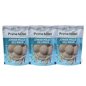 prime millet for good health organic jowar idli rava  premium sorghum millet idli mix  high fiber superfood  gluten free healthy breakfast ingredient  supports healthy digestion  natural unpolished jowar rava  ancient grain nutrition 750 gram