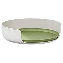 Prime Pick 360° Rotating Organiser Tray – Non-Slip Lazy Susan with Raised Edge, Smooth Turntable for Kitchen, Bathroom, Cabinet, Spice Rack, Organizer Skincare & Cosmetic Storage (White)
