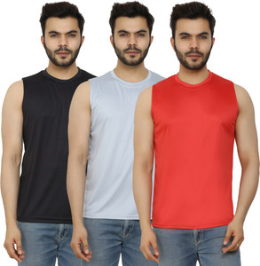 prime plus pack of 3 sando men sports gym vest combo 158 men vest