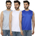 PRIME PLUS Pack of 3 Sando Men Sports Gym Vest Combo (41) Men Vest