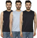 PRIME PLUS Pack of 3 Sando Men Sports Gym Vest Combo (127) Men Vest