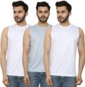 PRIME PLUS Pack of 3 Sando Men Sports Gym Vest Combo (265) Men Vest