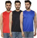 PRIME PLUS Pack of 3 Sando Men Sports Gym Vest Combo (16) Men Vest