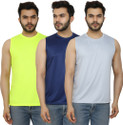 PRIME PLUS Pack of 3 Sando Men Sports Gym Vest Combo (67) Men Vest