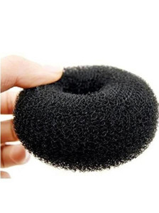 primeberie best  stylish hair donut medium for women bun black bun black