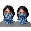 PrimeBox Men Motorcycle Riding Face Cover Skin Protection Balaclava Mask for Bikers UV Anti Dust Neck Gaiter Pack of 2pcs Bandana