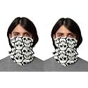 PrimeBox Men Motorcycle Riding Face Cover Skin Protection Balaclava Mask for Bikers UV Anti Dust Neck Gaiter Pack of 2pcs Bandana