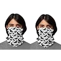 PrimeBox Men Motorcycle Riding Face Cover Skin Protection Balaclava Mask for Bikers UV Anti Dust Neck Gaiter Pack of 2pcs Bandana