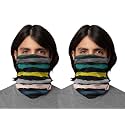 PrimeBox Men Motorcycle Riding Face Cover Skin Protection Balaclava Mask for Bikers UV Anti Dust Neck Gaiter Pack of 2pcs Bandana