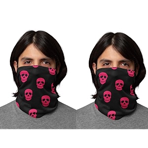 primebox men motorcycle riding face cover skin protection balaclava mask for bikers uv anti dust neck gaiter pack of 2pcs bandana