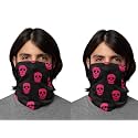 PrimeBox Men Motorcycle Riding Face Cover Skin Protection Balaclava Mask for Bikers UV Anti Dust Neck Gaiter Pack of 2pcs Bandana