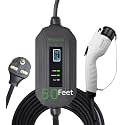 PRIMECOM Level 2 Electric Vehicle (EV) Charger (220V / 240Volt, 16Amp) Portable EVSE Smart Electric Car Charger, 30', 40', and 50 Feet Lengths (NEMA 6-30P, 50 Feet)