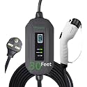 PRIMECOMTECH PRIMECOM Level 2 Electric Vehicle (EV) Charger (220V / 240Volt, 16Amp) Portable EVSE Smart Electric Car Charger, 30', 40', and 50 Feet Lengths (6-30P, 30 Feet)