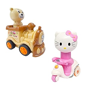 unbreakable funny cartoon pull back friction power diecast toy vehicle push and go crawling toys for boys and girl39s kids 3 years multicolor happy train-kitty-combo-02
