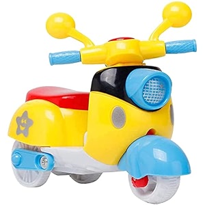 unbreakable funny cartoon pull back friction power diecast toy vehicle push and go crawling toys for boys and girl39s kids 3 years multicolor scooter-01