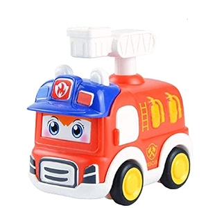 unbreakable funny cartoon pull back friction power diecast toy vehicle push and go crawling toys for boys and girl39s kids 3 years multicolor r-fire