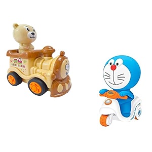 unbreakable funny cartoon pull back friction power diecast toy vehicle push and go crawling toys for boys and girl39s kids 3 years multicolor happy train- dore-combo-02