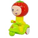 Unbreakable Funny Cartoon Pull Back Friction Power diecast Toy Vehicle Push and Go Crawling Toys for Boys and Girl's Kids, 3 Years (Multicolor) (Happy-Moto)