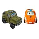 Unbreakable Funny Cartoon Pull Back Friction Power diecast Toy Vehicle Push and Go Crawling Toys for Boys and Girl's Kids, 3 Years (Multicolor) (ROBOT-CAR-SI-PIN-02)