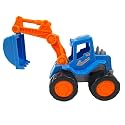 Unbreakable Funny Cartoon Pull Back Friction Power diecast Toy Vehicle Push and Go Crawling Toys for Boys and Girl's Kids, 3 Years (Multicolor) (Truck-JCB)