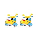 Unbreakable Funny Cartoon Pull Back Friction Power diecast Toy Vehicle Push and Go Crawling Toys for Boys and Girl's Kids, 3 Years (Multicolor) (SCOOTER-02)